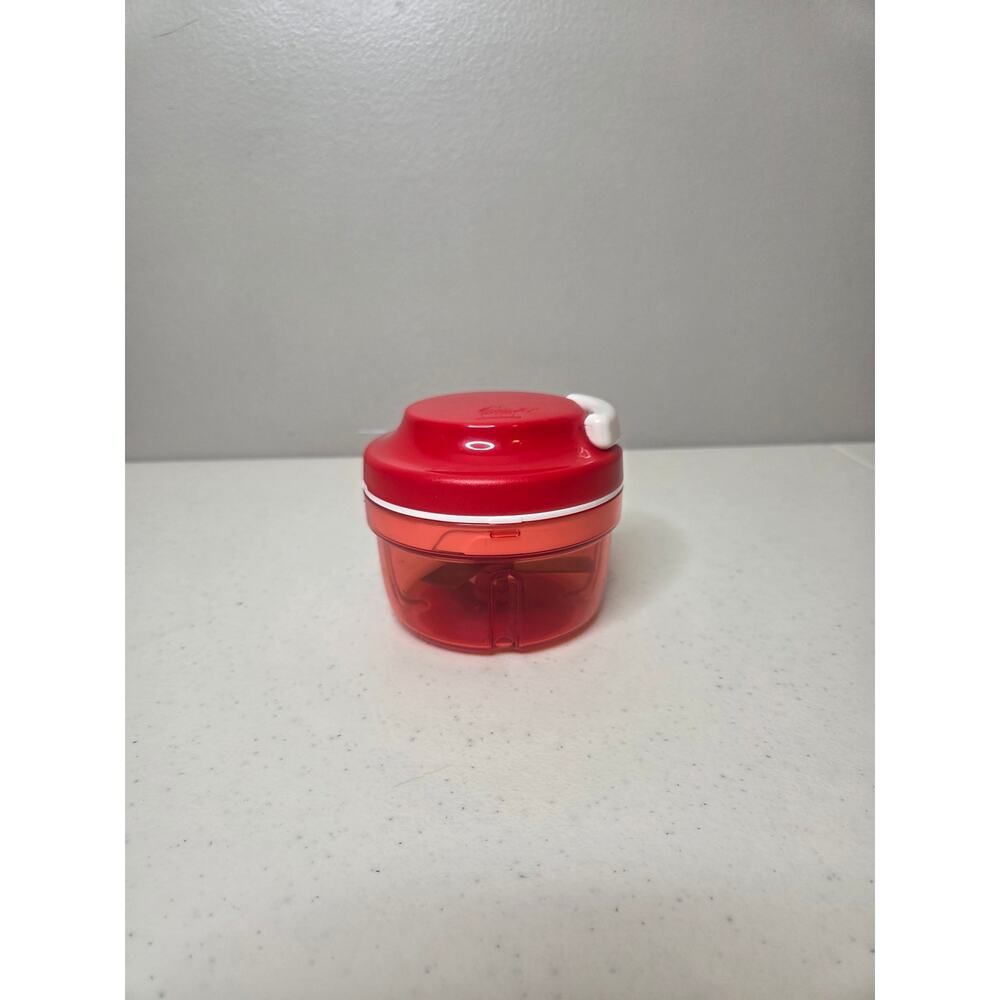 Tupperware Supersonic Chopper Compact Red New Without Box Kitchen Food Prep